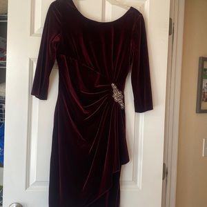 Velvet cocktail dress